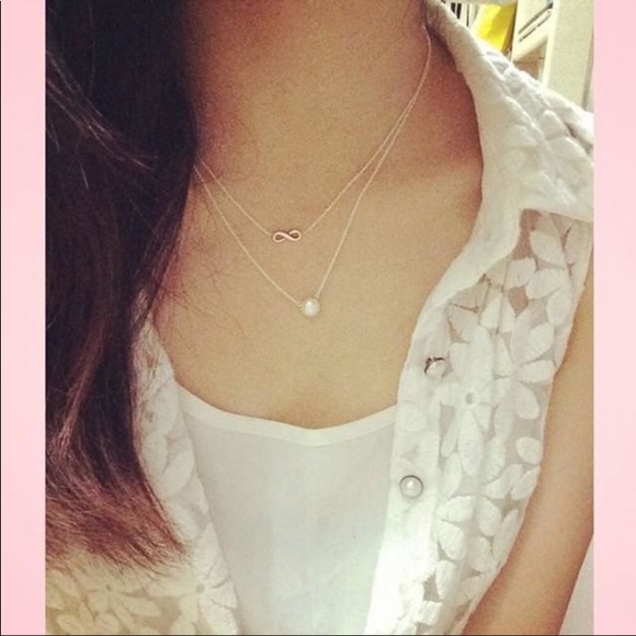 Silver Infinity Necklace - Picture 2 of 4